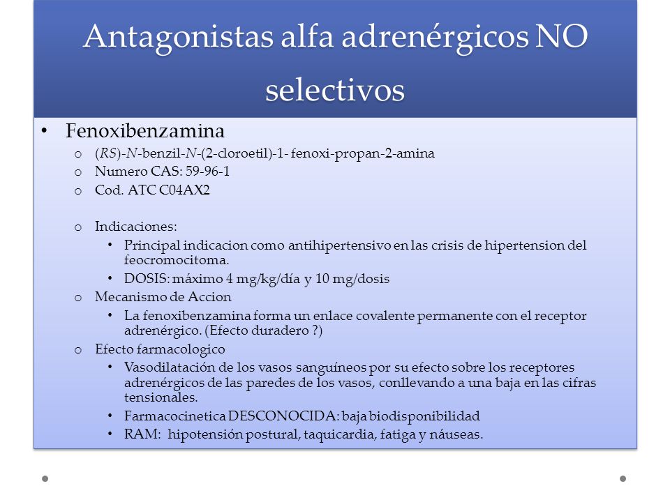 Hipertensión del receptor alfa Hipertensión del receptor alfa